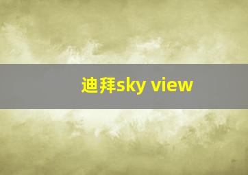 迪拜sky view